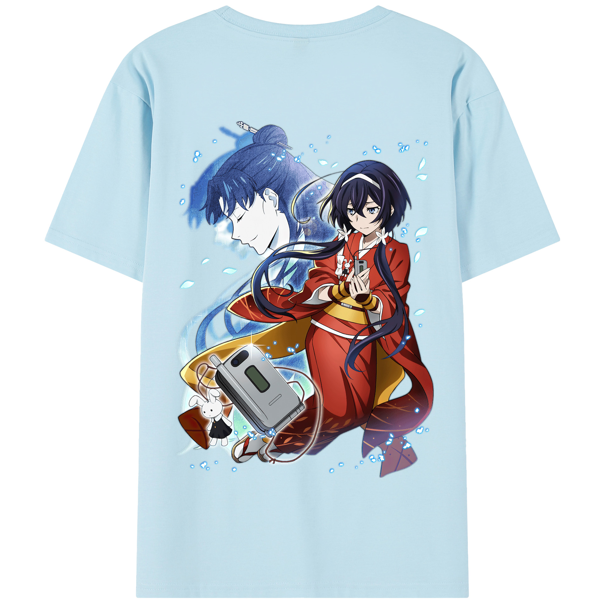 （画像用） 文豪ストレイドッグス Bungo Stray Dogs 綿100％半袖Tシャツ（背面プリント）